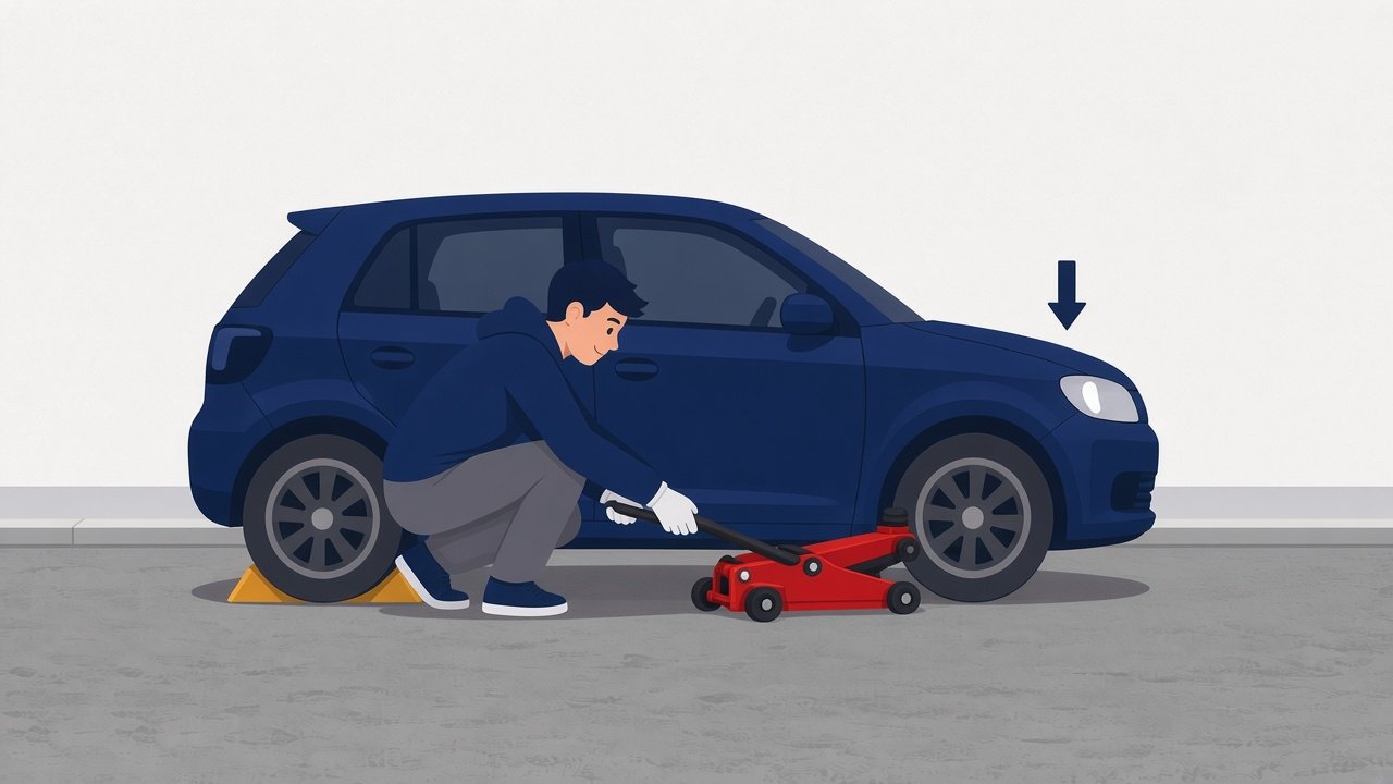 Bilen senkes ned igjen