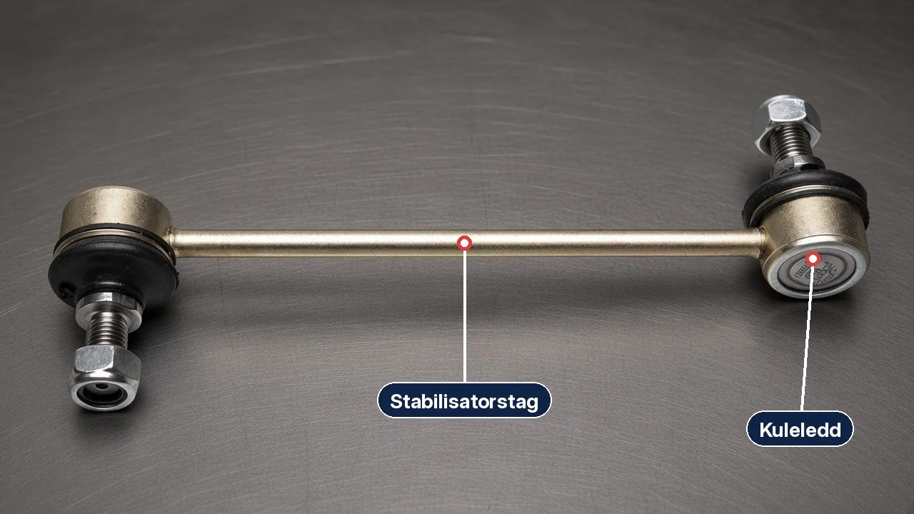 Stabilisatorstag på fjærbein