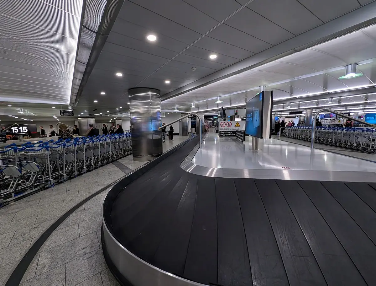 Bagasjebånd på Zürich lufthavn