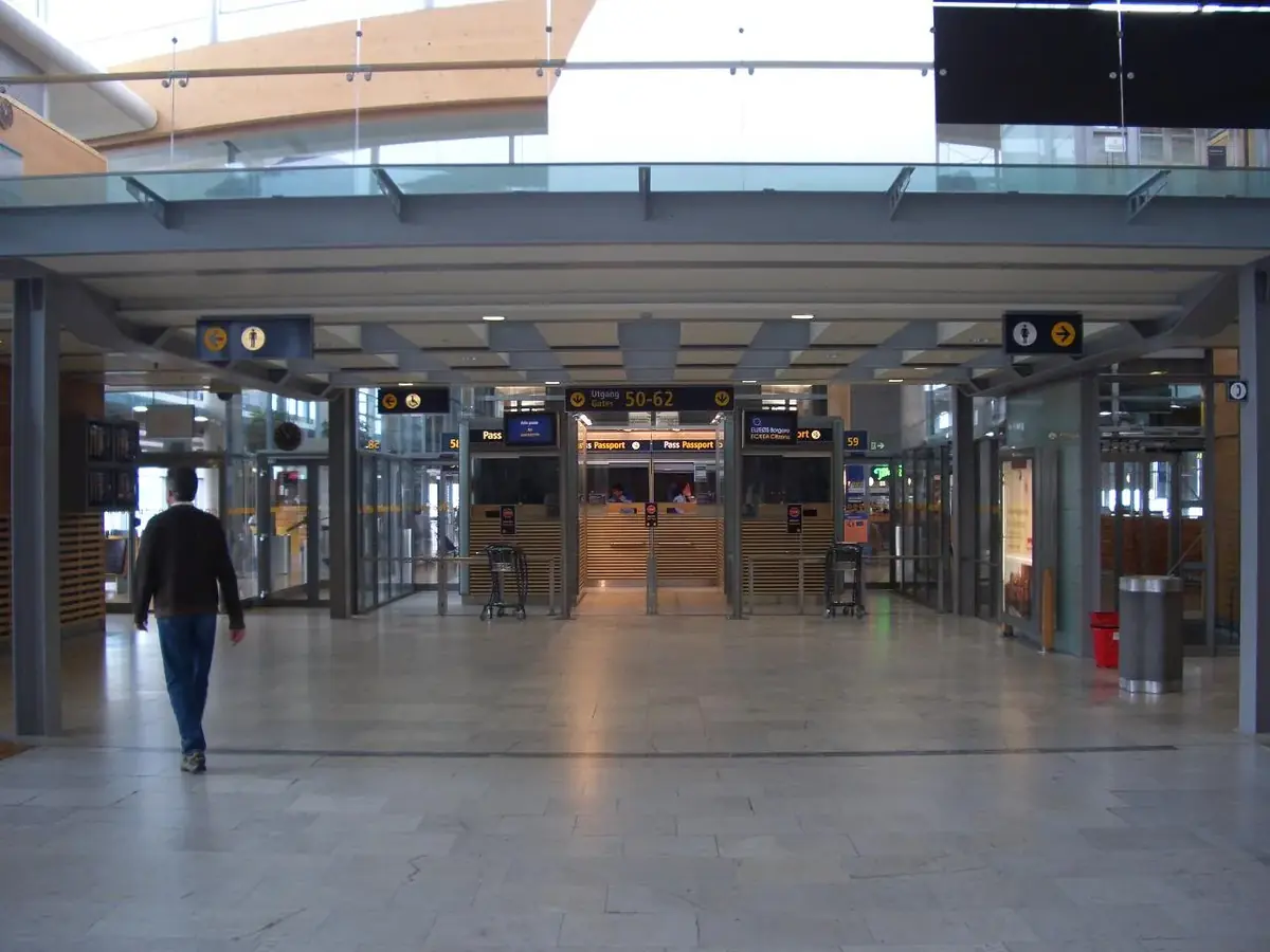 Passkontroll ved Oslo lufthavn Gardermoen