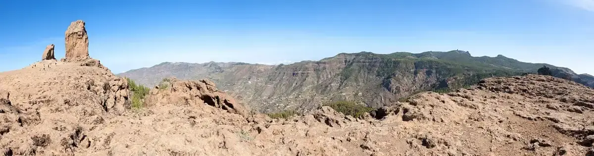 Roque Nublo og Barranco de Tejeda på Gran Canaria