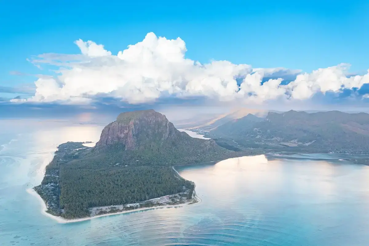 Le Morne-halvøya på Mauritius