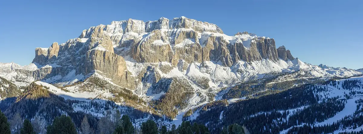 Sella-massivet sett fra Val Gardena