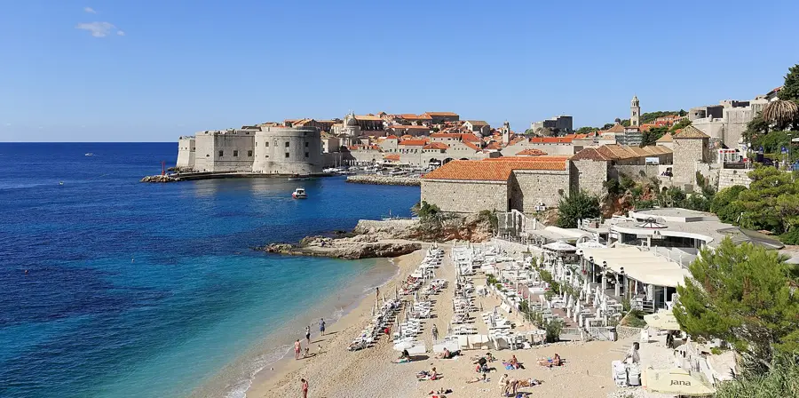 Gamlebyen i Dubrovnik innenfor bymuren