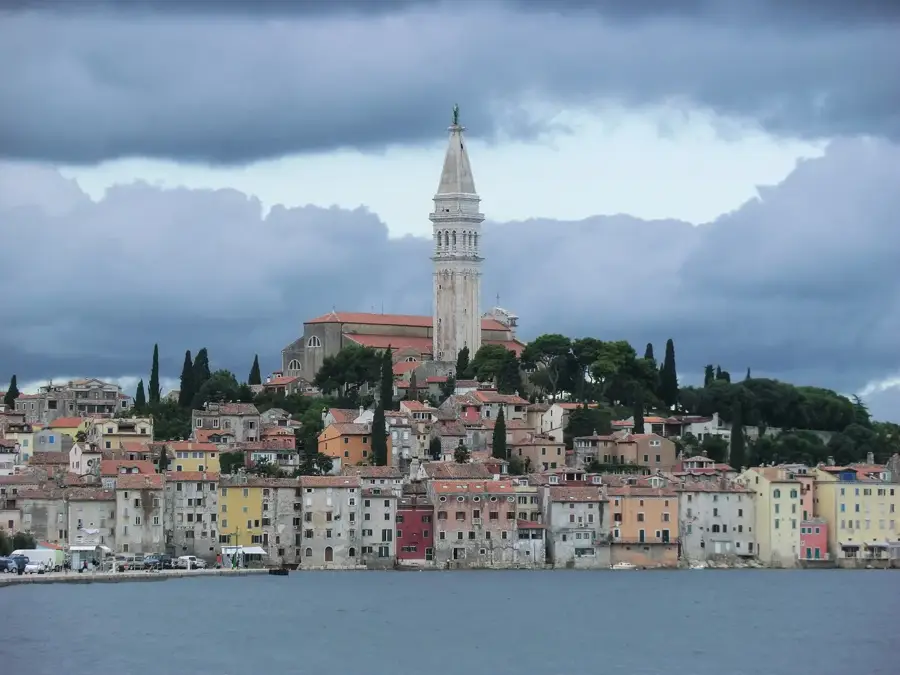 Gamlebyen i Rovinj i Istria